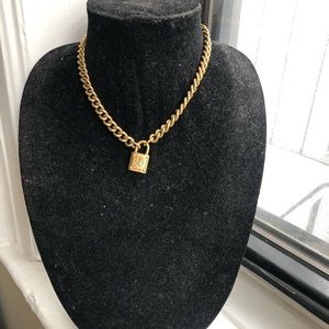 Juicy Couture Gold Lock Necklace
